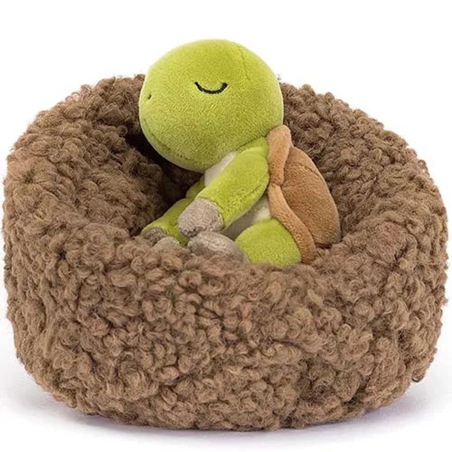 Knuffels jellycat  | Jellycat Hibernating Knuffelschildpad - 13 Cm